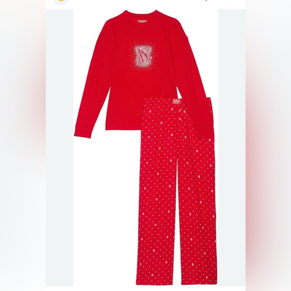 Victoria's Secret Red Pajama Set size M Comes